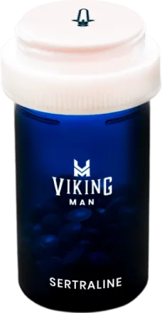 Bottle of Viking Man Sertraline treatment