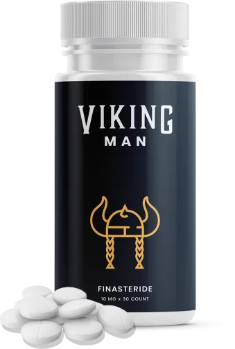 Image of Viking Man's Finasteride bottle and pills